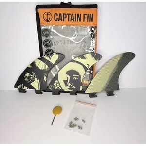 Captain Fin Co Mikey February Futures Thruster Fin Set SZ  Medium Surfboard Fins